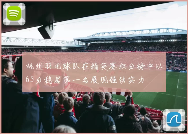 杭州羽毛球队在精英赛积分榜中以65分稳居第一名展现强劲实力